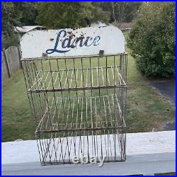 Rare 1940's Lance Snacks Display Rack Stand Country Store 19 1/2 X 12 1/2 X 9