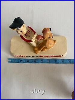 Rare 1941 Chalkware Store Display Jockey Underwear No Gap Opening. Vg+