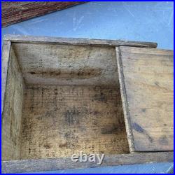 Rare 1959 Hercules Powder Co Naval Stores Resin Sample Wood Crate Hattiesburg