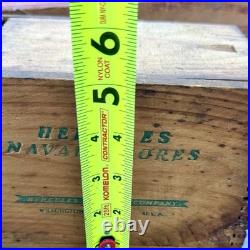 Rare 1959 Hercules Powder Co Naval Stores Resin Sample Wood Crate Hattiesburg