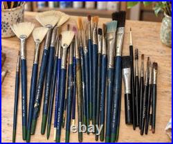 Rare 1970's Ohio Africana Bisque Colors Art Brush Store Display Cabinet 175 Pcs