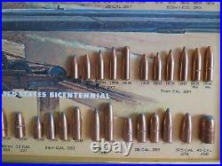 Rare 1976 Speer Ammunition Store Display Bullet Chart United States Bicentennial