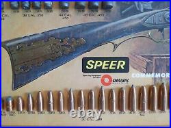 Rare 1976 Speer Ammunition Store Display Bullet Chart United States Bicentennial