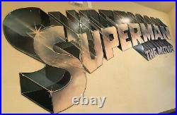 Rare 1978 SUPERMAN The MOVIE GRAUMAN'S CHINESE THEATER ADVERTISING DISPLAY SIGN
