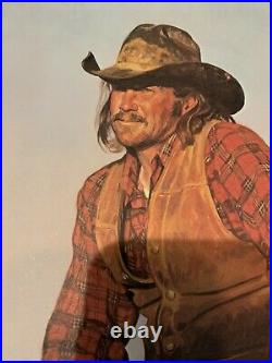 Rare 1979 Coors Beer Cowboy Store Display Print Gordon Snidow Print Poster