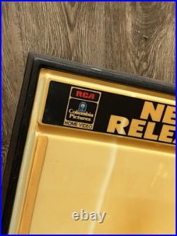 Rare 1980's RCA Columbia Pictures Home Video Store Lighted Display Box Sign