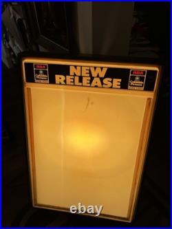 Rare 1980's RCA Columbia Pictures Home Video Store Lighted Display Box Sign