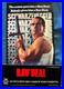 Rare 1986 RAW DEAL Promotional Movie Standee, Schwarzenegger, Store Display