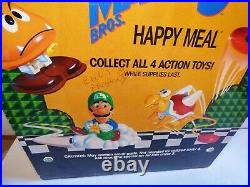 Rare 1990 Mcdonalds Super Mario Bros. 3 Happy Meal Store Toy Display 16.5h Exc