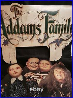 Rare 1990s Addams Family Cardboard Video Store Movie Display