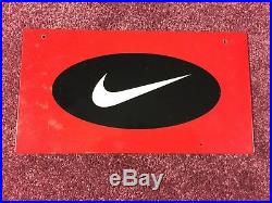 Rare 1990s Nike Porcelain Sign Display from Dicks Sporting Goods Size 12 X 6.5