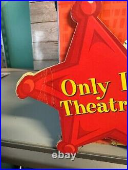 Rare 1999 Disney Toy Story 2 Original Movie Theater Video Store Display Inv-1915