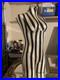 Rare 2000s Victorias Secret Full Body Black And White Striped Mannequin Bust