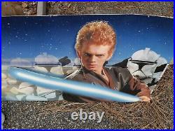 Rare 2002 Star Wars Episode 2 Store Display Header Yoda Anakin