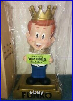 Rare 2002 Vintage Freddy Funko Wacky Wobbler 20 Store Display Bobblehead Nib