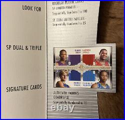 Rare 2003-04 NBA SP Authentic Store display for cards Lebron James rookie year