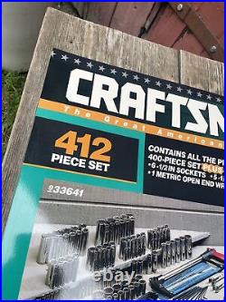 Rare 28 Craftsman 412 Pc Tool Set store Poster Display Vtg 33641 90s USA