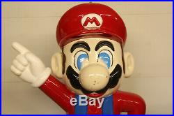 Rare 4' Vintage Nintendo Super Mario Bros Video Game Store Display Promo Statue