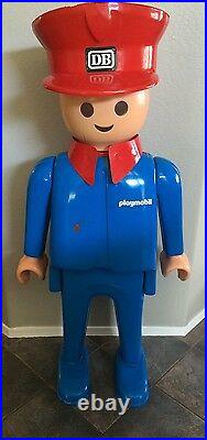 Rare 5Ft Playmobil Train Conductor Store Display Statue