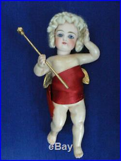 Rare 9 Kestner Bisque Angel Doll Closed Mouth Antique Store Display Christmas