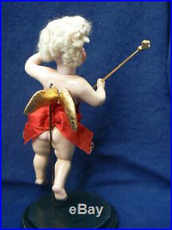 Rare 9 Kestner Christmas Angel Bisque Doll Store Display Closed Mouth Antique