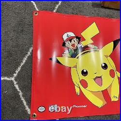 Rare 90's Authentic Pokémon Nintendo Video Promo Store Display Banner 48x 18