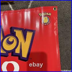 Rare 90's Authentic Pokémon Nintendo Video Promo Store Display Banner 48x 18