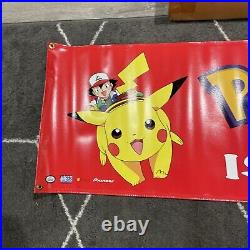 Rare 90's Authentic Pokémon Nintendo Video Promo Store Display Banner 48x 18