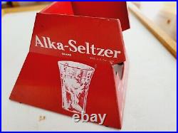 Rare Alka-seltzer Store & Counter Display-dispenser / Very Good Condition