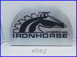 Rare American Ironhorse Store Display Sign Motorcycle