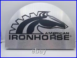 Rare American Ironhorse Store Display Sign Motorcycle