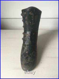 Rare Antique 1880 1910 Cast Iron Shoe Store Display J. R. Palmenberg Sons NY