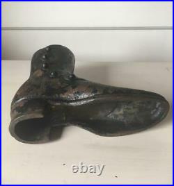 Rare Antique 1880 1910 Cast Iron Shoe Store Display J. R. Palmenberg Sons NY