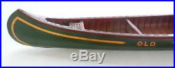 Rare Antique 1920's 48 Green Salesman Sample Store Display Old Town Canoe