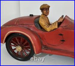 Rare Antique Alfa Romeo Bugatti Race Car Store Display Huge Model Car 29 inches