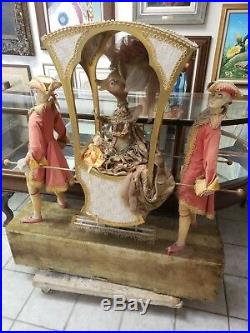 Rare Antique Animated Mechanical Victorian Store Window Display Automaton Xmas