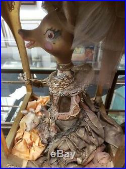 Rare Antique Animated Mechanical Victorian Store Window Display Automaton Xmas