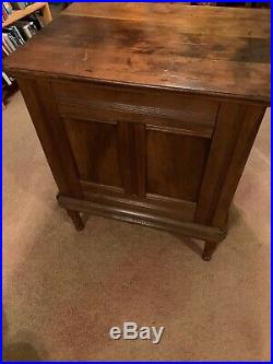Rare Antique Country Store Display Clarks Six Drawer Spool Cabinet on Legs