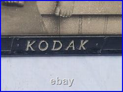 Rare Antique Kodak Store Display Framed Black White Print Advertisement Toddler
