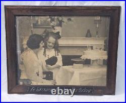 Rare Antique Kodak Store Display Print Advertisement A Brownie For Her Birthday