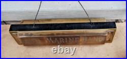 Rare Antique M. Hohner Store Display Marine Band Harmonica A440 Advertising