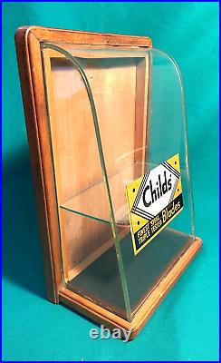 Rare Antique Original CHILDS' RAZOR BLADE SM ADV COUNTER TOP STORE DISPLAY CASE