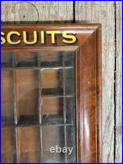 Rare Antique Palmers Biscuits Advertising Country Store Flat Counter Top Display