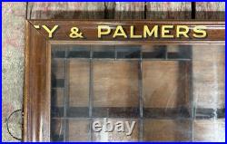 Rare Antique Palmers Biscuits Advertising Country Store Flat Counter Top Display