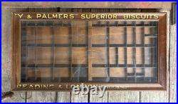 Rare Antique Palmers Biscuits Advertising Country Store Flat Counter Top Display