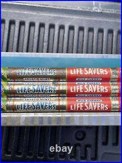 Rare Antique Vintage Life Savers 7 Flavor Metal Tin Candy Rack Store Display