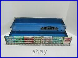 Rare Antique Vintage Life Savers 7 Flavor Metal Tin Candy Rack Store Display Htf