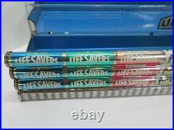 Rare Antique Vintage Life Savers 7 Flavor Metal Tin Candy Rack Store Display Htf