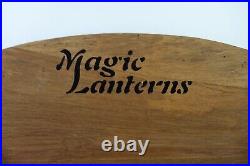 Rare Antique Wood Magic Lanterns Store Display Shelf Ottoman's