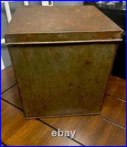 Rare Antique c. 1915 Loose Wiles Sunshine Biscuits Metal Store Display Box